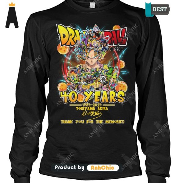 BEST DragonBall 40 Years 1984-2024 Thank You For The Memories LIMITED EDITION T-Shirt