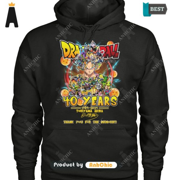 BEST DragonBall 40 Years 1984-2024 Thank You For The Memories LIMITED EDITION T-Shirt