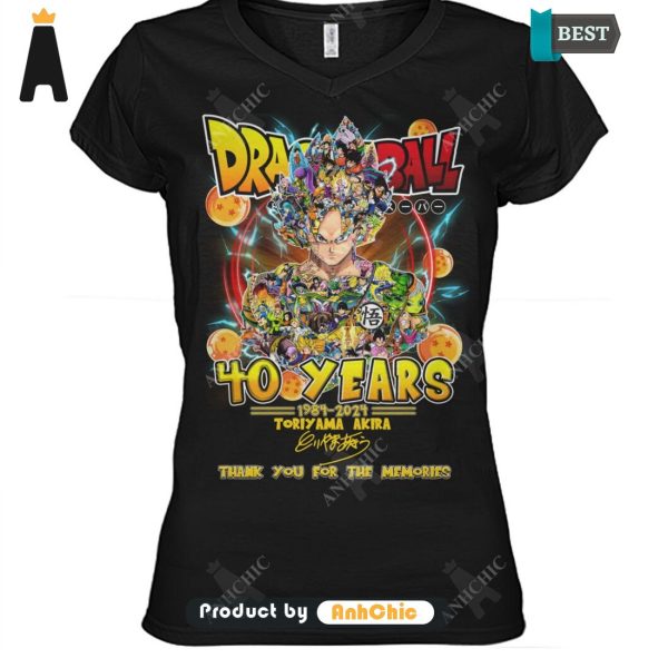 BEST DragonBall 40 Years 1984-2024 Thank You For The Memories LIMITED EDITION T-Shirt