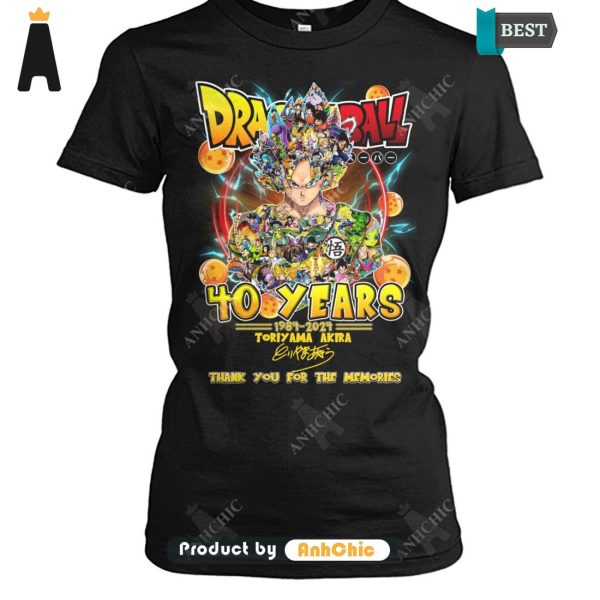 BEST DragonBall 40 Years 1984-2024 Thank You For The Memories LIMITED EDITION T-Shirt