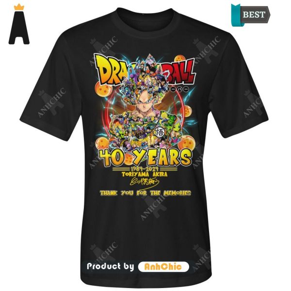 BEST DragonBall 40 Years 1984-2024 Thank You For The Memories LIMITED EDITION T-Shirt