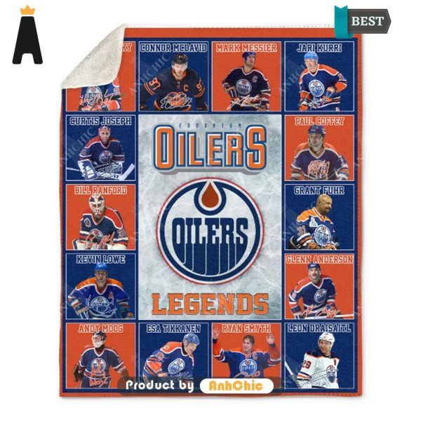 BEST Edmonton Oilers Legends National Hockey League Street Style Fusion Blanket