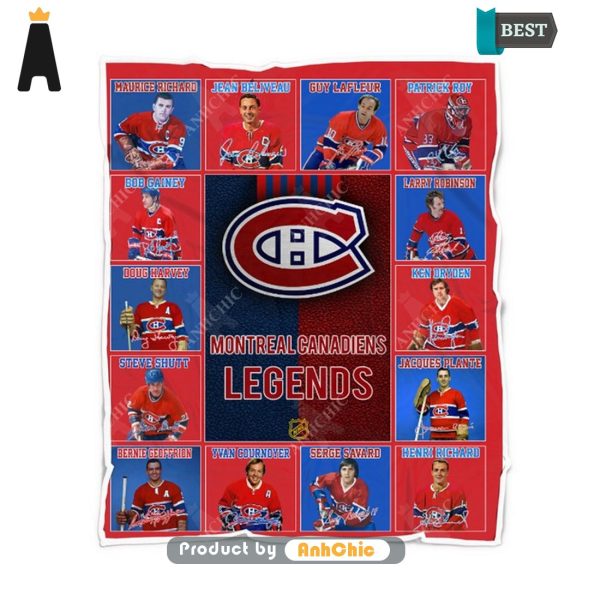 BEST Montreal Canadiens Legends National Hockey League Fusion Fashion Blanket