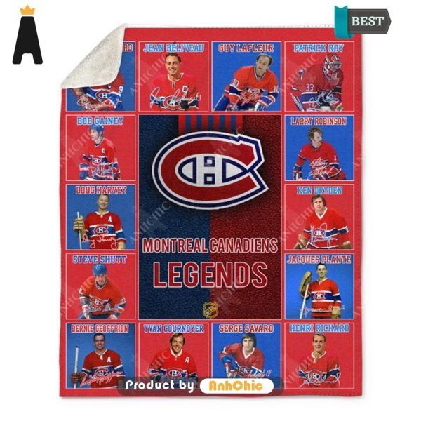 BEST Montreal Canadiens Legends National Hockey League Fusion Fashion Blanket