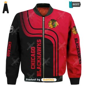 [BEST] Personalized Chicago Blackhawks Fusion Fashion Bomber Jacket