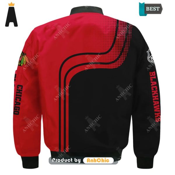 [BEST] Personalized Chicago Blackhawks Fusion Fashion Bomber Jacket