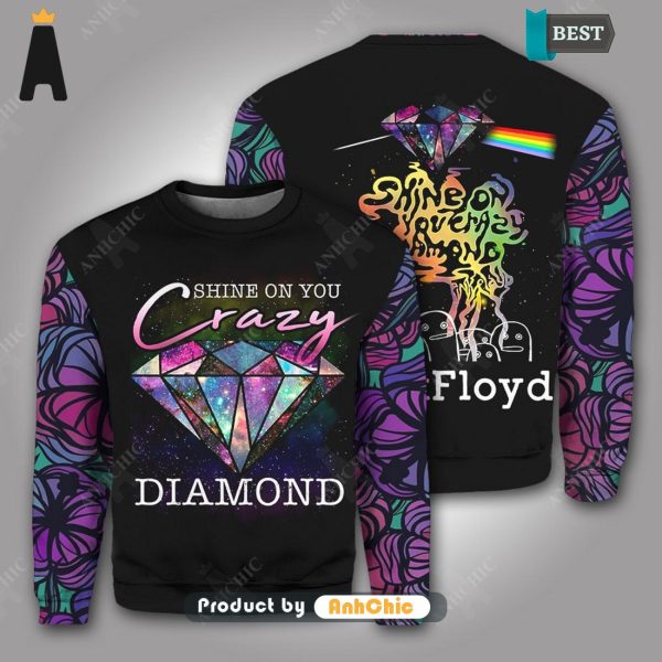 [BEST] Pink Floyd Shine On You Crazy Diamond All over Printed 3D T-Shirt