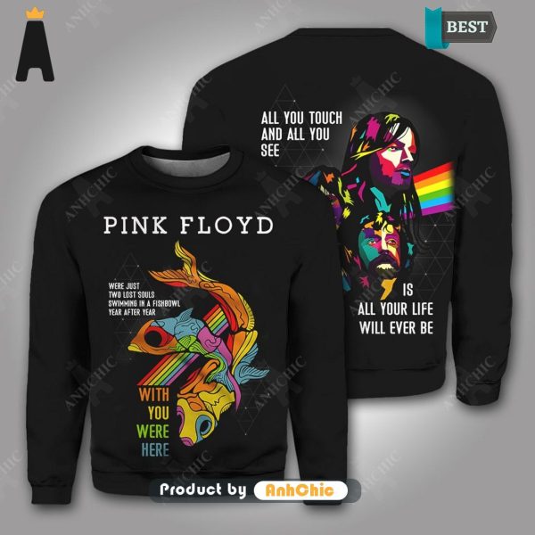 BEST Pink Floyd We Just Two Lost Souls Swimming In A Fishbowl Year After Year With You Were Here POD Design 3D T-Shirt