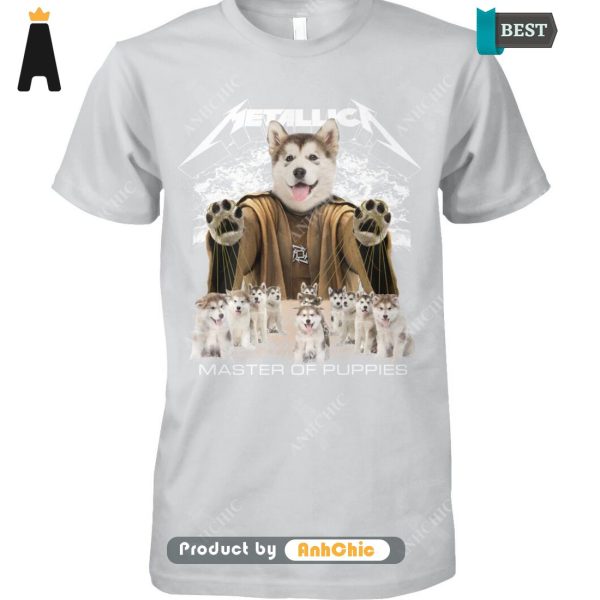 BEST-SELLING Alaskan Malamute Metallica Master Of Pupies Fusion Fashion T-Shirt