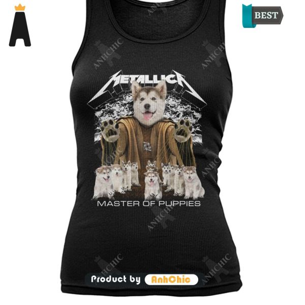 BEST-SELLING Alaskan Malamute Metallica Master Of Pupies Fusion Fashion T-Shirt