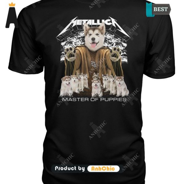 BEST-SELLING Alaskan Malamute Metallica Master Of Pupies Fusion Fashion T-Shirt