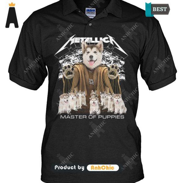 BEST-SELLING Alaskan Malamute Metallica Master Of Pupies Fusion Fashion T-Shirt