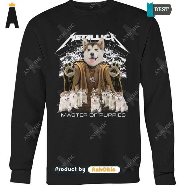 BEST-SELLING Alaskan Malamute Metallica Master Of Pupies Fusion Fashion T-Shirt