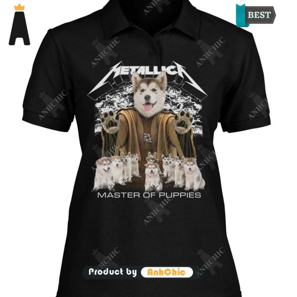 BEST-SELLING Alaskan Malamute Metallica Master Of Pupies Fusion Fashion T-Shirt