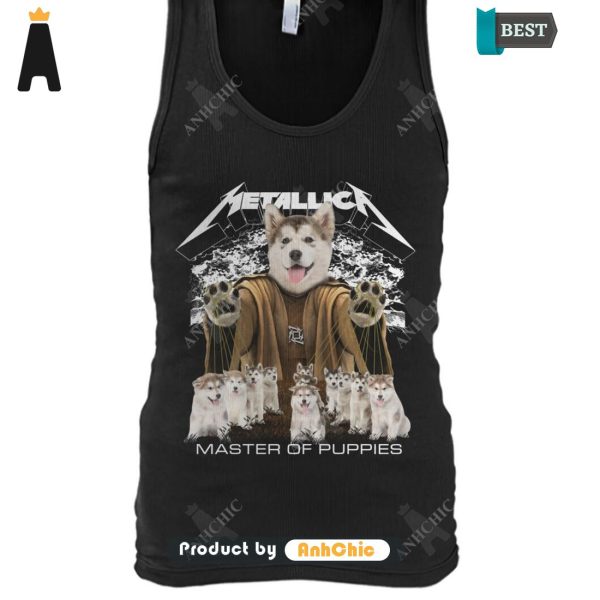 BEST-SELLING Alaskan Malamute Metallica Master Of Pupies Fusion Fashion T-Shirt