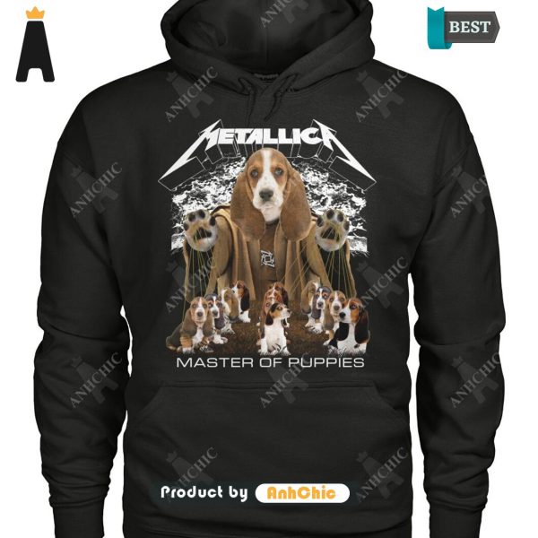 BEST-SELLING Basset Hound Metallica Master Of Pupies All over Printed T-Shirt