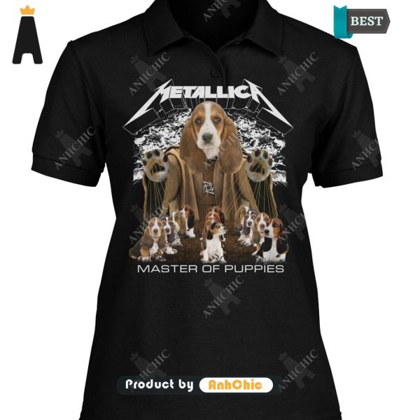 BEST-SELLING Basset Hound Metallica Master Of Pupies All over Printed T-Shirt