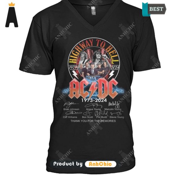 [HIGH-END] AC DC 51 Anniversary 1973-2024 The Best Memories Never Fade Trending Collection T-Shirt