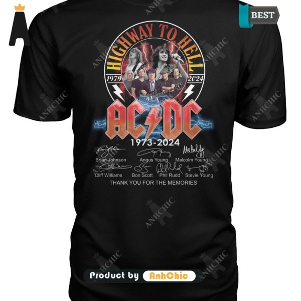 [HIGH-END] AC DC 51 Anniversary 1973-2024 The Best Memories Never Fade Trending Collection T-Shirt