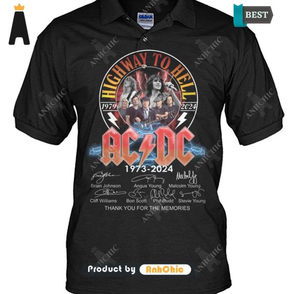 [HIGH-END] AC DC 51 Anniversary 1973-2024 The Best Memories Never Fade Trending Collection T-Shirt