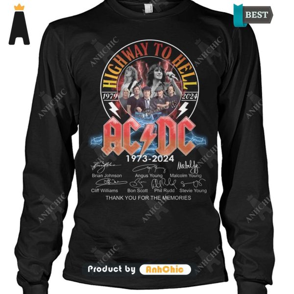 [HIGH-END] AC DC 51 Anniversary 1973-2024 The Best Memories Never Fade Trending Collection T-Shirt