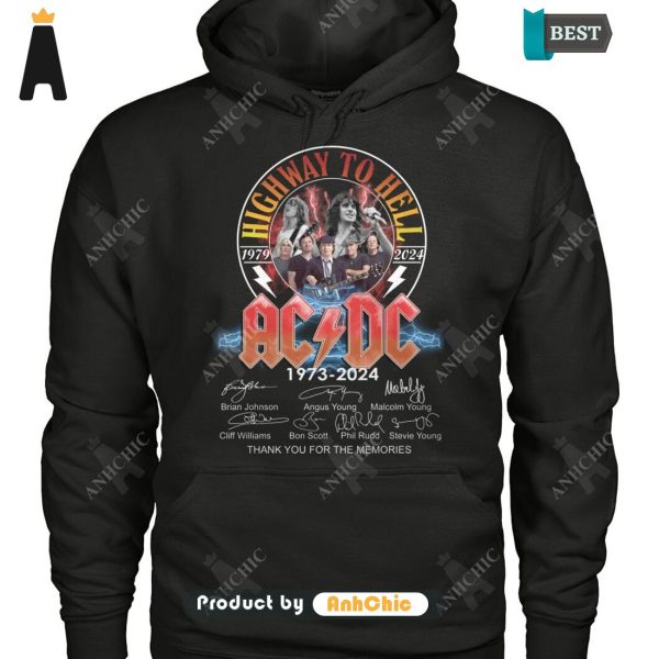 [HIGH-END] AC DC 51 Anniversary 1973-2024 The Best Memories Never Fade Trending Collection T-Shirt