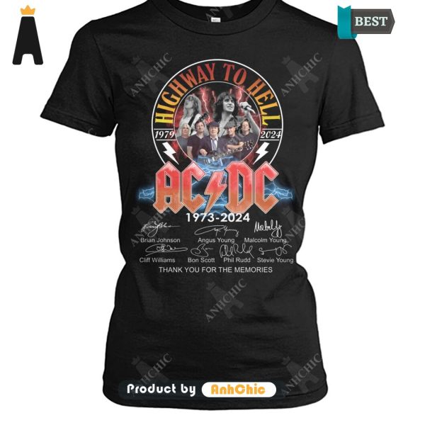 [HIGH-END] AC DC 51 Anniversary 1973-2024 The Best Memories Never Fade Trending Collection T-Shirt