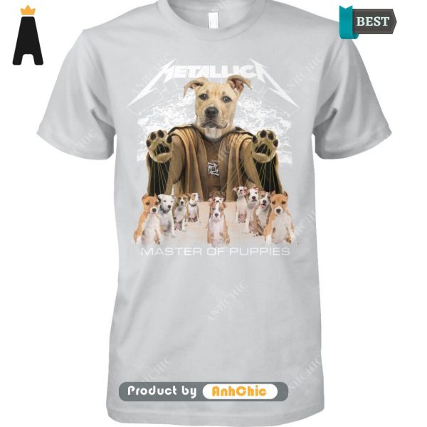 [HIGH-END] American Staffordshire Terrier Metallica Master Of Pupies Urban Vibes T-Shirt