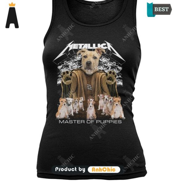 [HIGH-END] American Staffordshire Terrier Metallica Master Of Pupies Urban Vibes T-Shirt