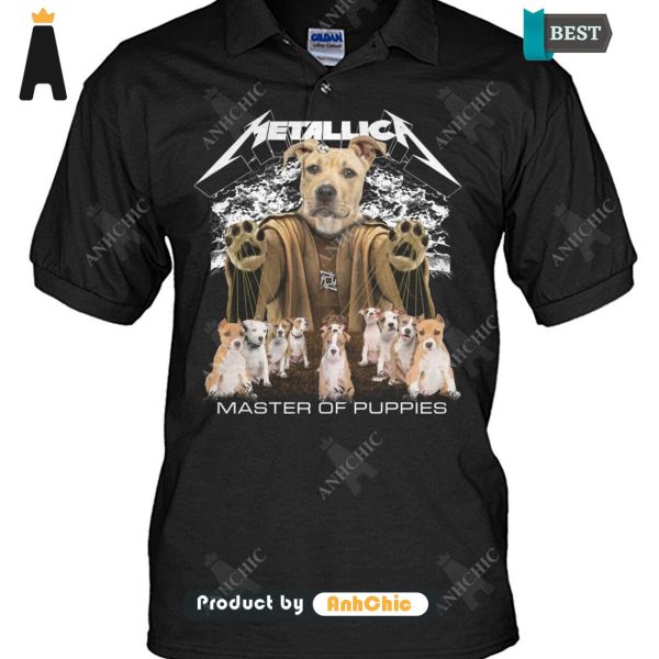 [HIGH-END] American Staffordshire Terrier Metallica Master Of Pupies Urban Vibes T-Shirt