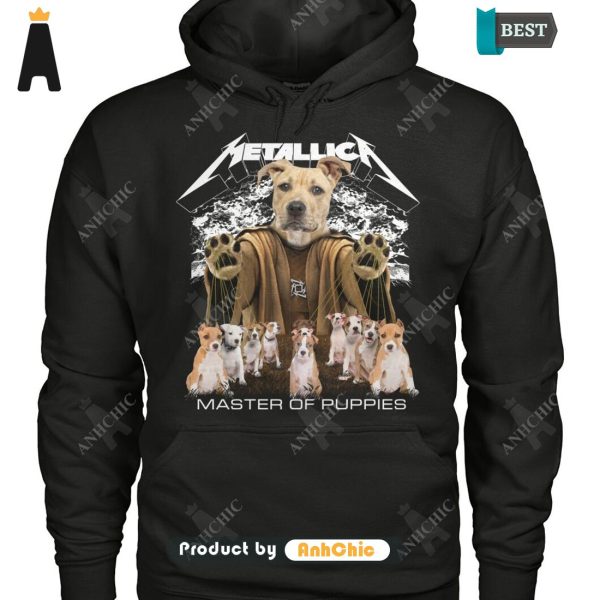 [HIGH-END] American Staffordshire Terrier Metallica Master Of Pupies Urban Vibes T-Shirt