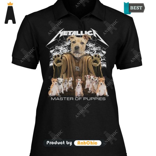 [HIGH-END] American Staffordshire Terrier Metallica Master Of Pupies Urban Vibes T-Shirt