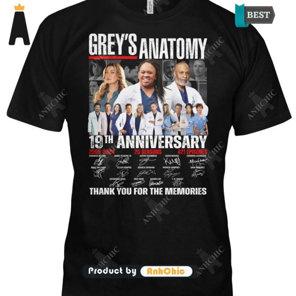 [HIGH-END] Grey Anatomy 19th Anniversary Thank You For The Memories Limitted Edition T-Shirt