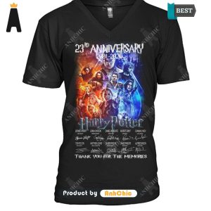 [HIGH-END] Harry Potter 23rd Anniversary 2001-2024 Thank You For The Memories POD Design T-Shirt