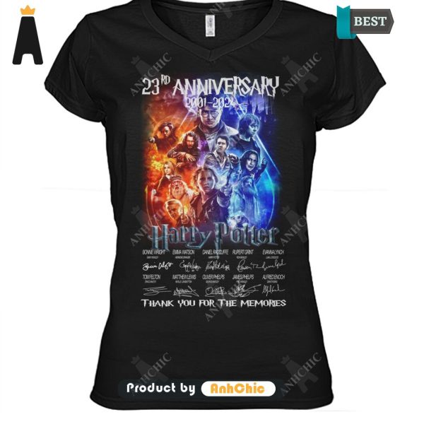 [HIGH-END] Harry Potter 23rd Anniversary 2001-2024 Thank You For The Memories POD Design T-Shirt