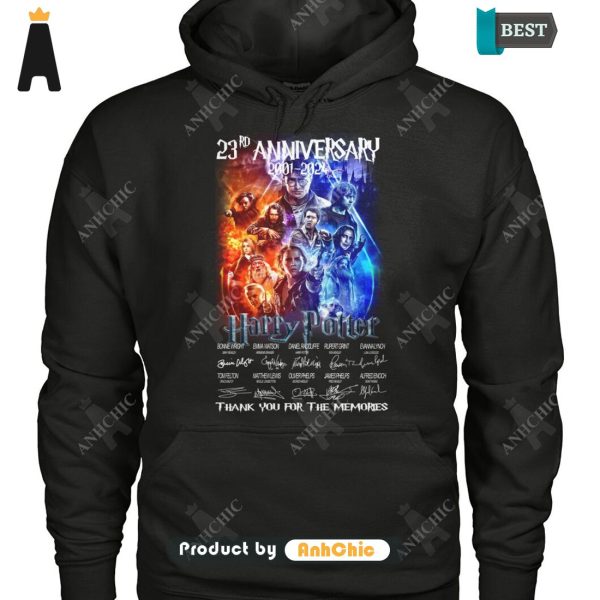 [HIGH-END] Harry Potter 23rd Anniversary 2001-2024 Thank You For The Memories POD Design T-Shirt