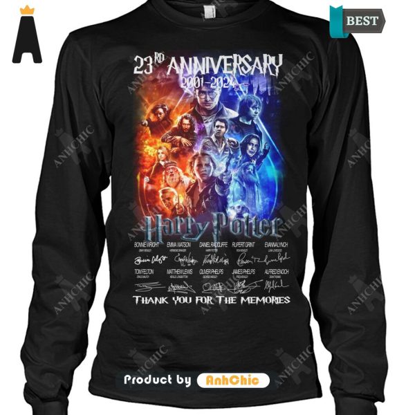 [HIGH-END] Harry Potter 23rd Anniversary 2001-2024 Thank You For The Memories POD Design T-Shirt