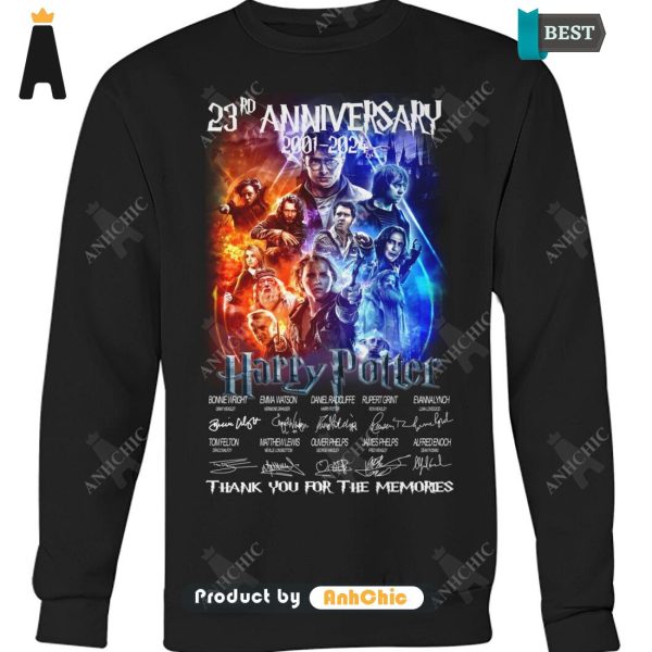 [HIGH-END] Harry Potter 23rd Anniversary 2001-2024 Thank You For The Memories POD Design T-Shirt