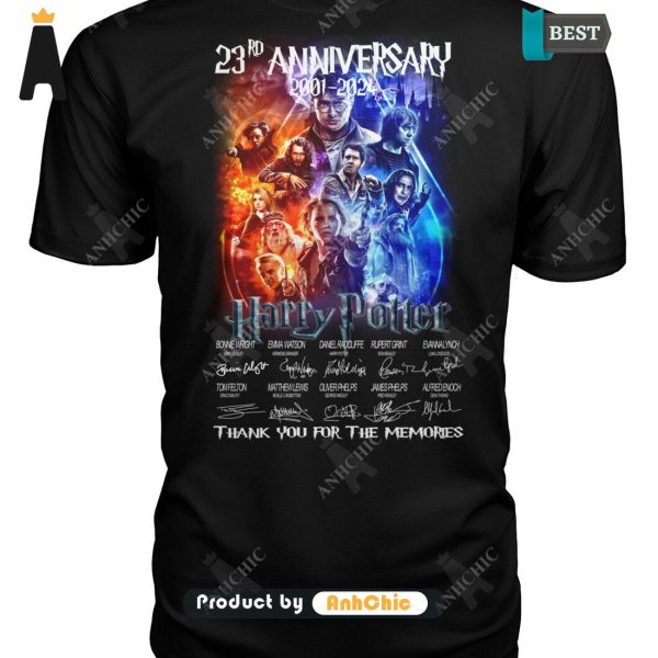 [HIGH-END] Harry Potter 23rd Anniversary 2001-2024 Thank You For The Memories POD Design T-Shirt