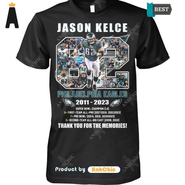 [HIGH-END] Jason Kelca Philadelphia Eagles 2011-2023 Thank You For The Memories Fusion Fashion T-Shirt