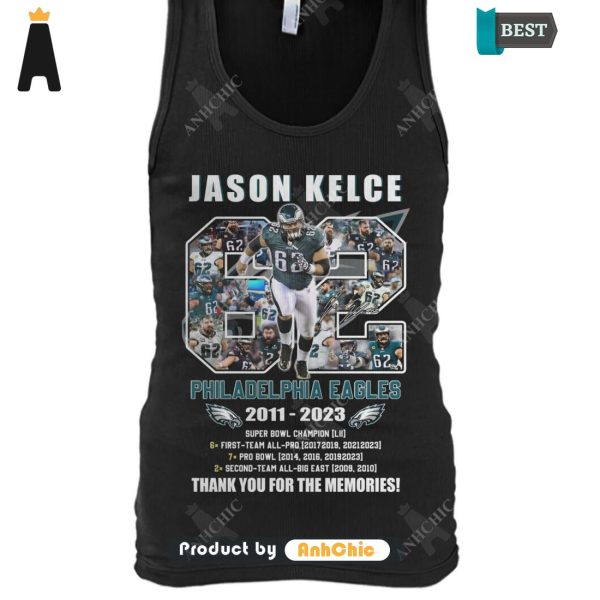 [HIGH-END] Jason Kelca Philadelphia Eagles 2011-2023 Thank You For The Memories Fusion Fashion T-Shirt