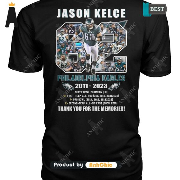 [HIGH-END] Jason Kelca Philadelphia Eagles 2011-2023 Thank You For The Memories Fusion Fashion T-Shirt