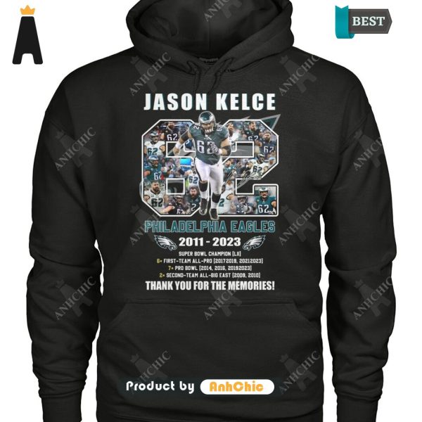 [HIGH-END] Jason Kelca Philadelphia Eagles 2011-2023 Thank You For The Memories Fusion Fashion T-Shirt