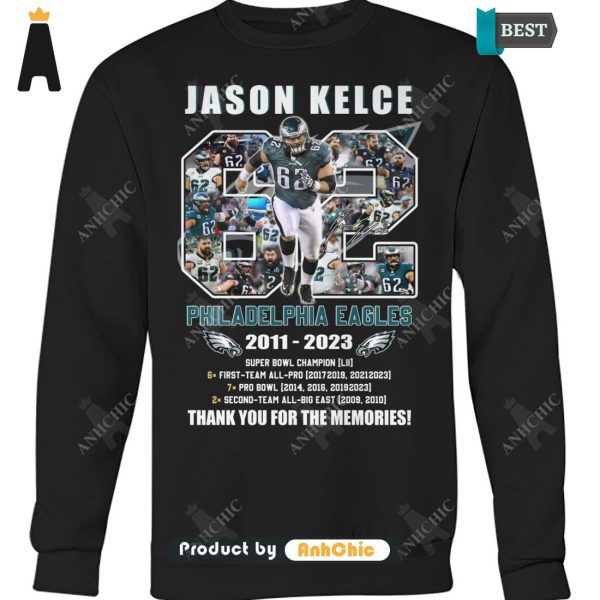 [HIGH-END] Jason Kelca Philadelphia Eagles 2011-2023 Thank You For The Memories Fusion Fashion T-Shirt