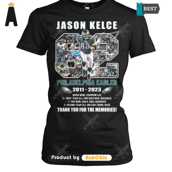 [HIGH-END] Jason Kelca Philadelphia Eagles 2011-2023 Thank You For The Memories Fusion Fashion T-Shirt