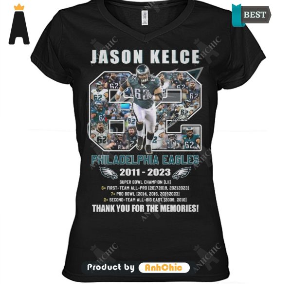 [HIGH-END] Jason Kelca Philadelphia Eagles 2011-2023 Thank You For The Memories Fusion Fashion T-Shirt