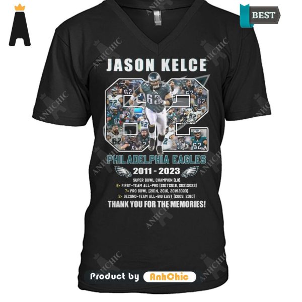 [HIGH-END] Jason Kelca Philadelphia Eagles 2011-2023 Thank You For The Memories Fusion Fashion T-Shirt