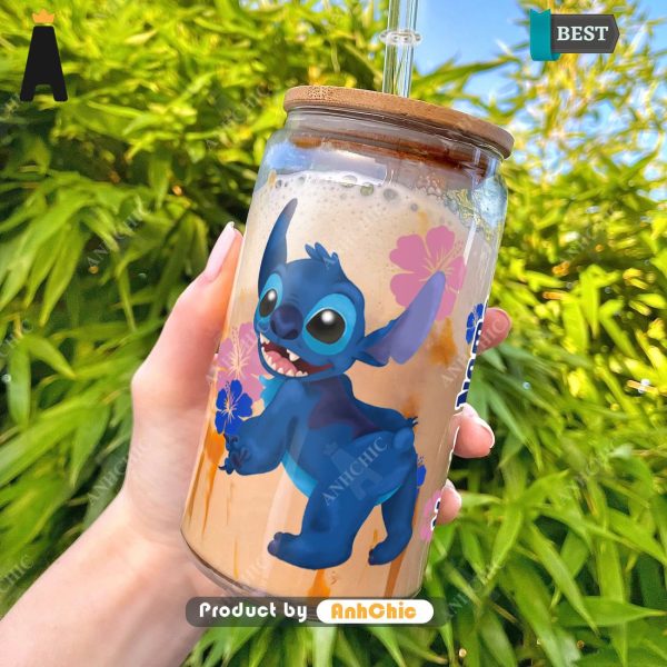 [HIGH-END] Stitch Personalized Glass POD Design Gift For Fan Tumbler