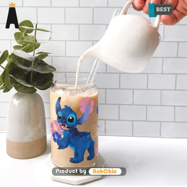 [HIGH-END] Stitch Personalized Glass POD Design Gift For Fan Tumbler