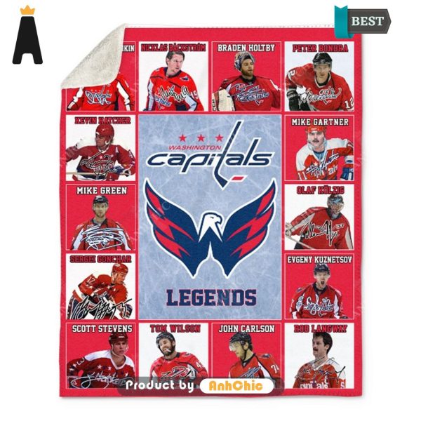 [HIGH-END] Washington Capitals Legends National Hockey League Luxury Comfort Blanket